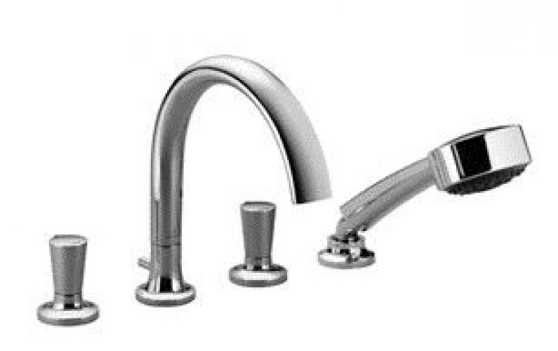 Villeroy et Boch LA FLEUR Par Dornbracht  Mélangeur bain/douche à 4 trous pour montage sur gorge ou