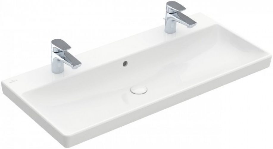 Villeroy et Boch Legato Plan de toilette double 1300 x 500 mm Blanc (4150D4)