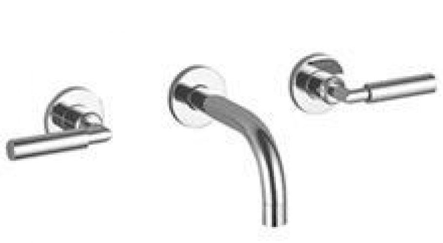 Villeroy et Boch MEM Par Dornbracht  Mitigeur mural de lavabo 3 trous sans garniture d’écoulement (3