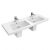 Villeroy et Boch Subway 2.0 Plan de toilette double angulaire