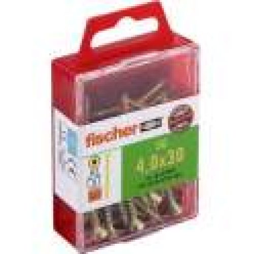 Vis 4 x 30 Power-Fast acier bichromaté empreinte Pozidriv, 50p