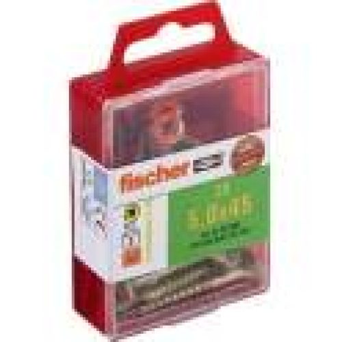 Vis 5 x 45 Power-Fast acier bichromaté empreinte Pozidriv, 20p