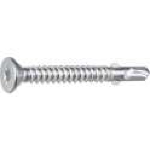 Vis bi-métal autoperceuse à ailettes tête fraisée crantée T25 inox A2 – Acton