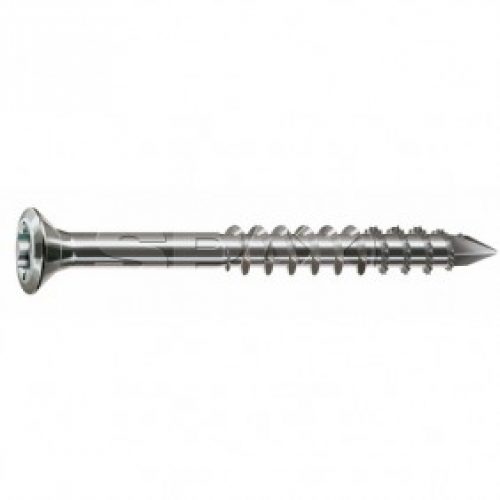 Vis à bois inox A2 – filetage partiel – tête fraisée crantée – Spax Façade