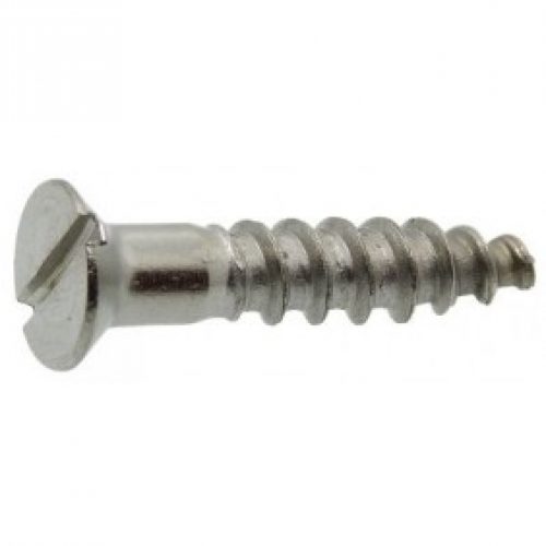 Vis à bois inox A4, tête fraisée fendue