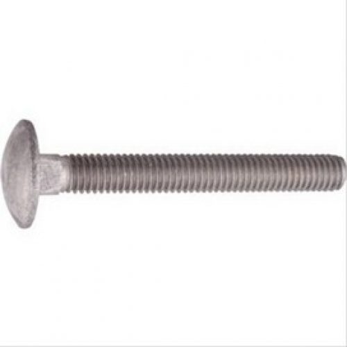 Vis bois Inox tête ronde, collet carré Japy 6×40 – boîte de 50