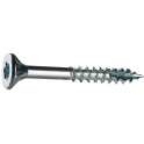 Vis à bois tête fraisée T20 zingué blanc – Sélection Cazabox