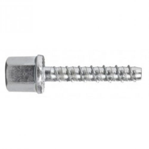 Vis à béton – tête hexagonale taraudée – zingué – R-LX