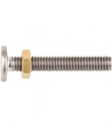 Vis d’ajustage en laiton brut M6 avec ecrou pour bouchon excentrique 93 073 05