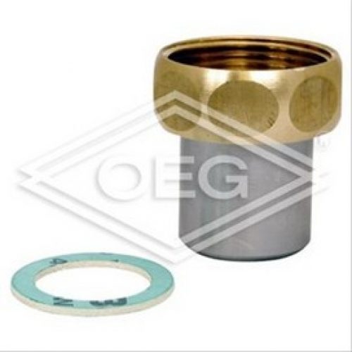 Vis de raccordement à douille brasée Ø20×1 » écrou à chapeau inox pour échangeur à plaque