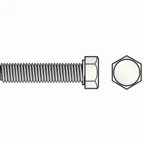 Vis nylon, filetage métrique, tête hexagonale