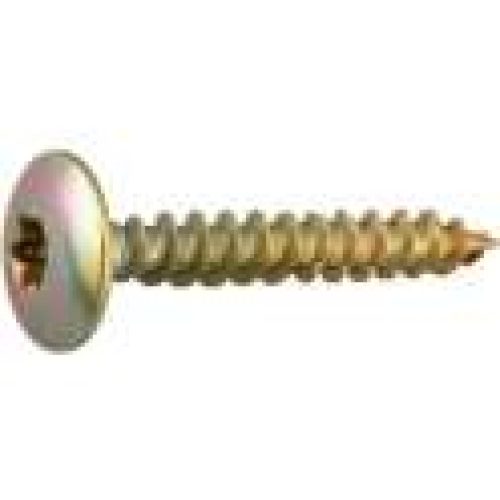 Vis penture tête cylindrique bombé T25 zingué jaune – Viswood