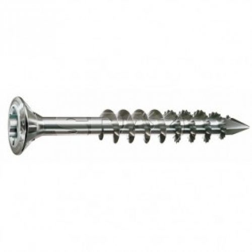 Vis pour bardage bois, autoperceuses, inox A2, tête fraisée crantée