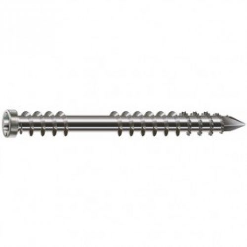 Vis terrasse bois – tête cylindrique réduite double filet – inox A2