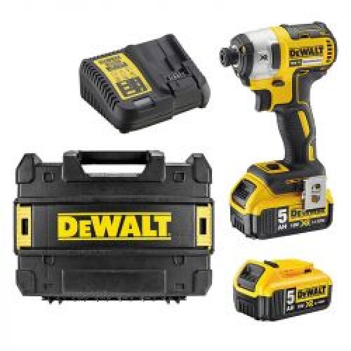 Visseuse A Chocs Dewalt Dcf887P2 18 V 2 X 5 Ah Li Ion Xr Moteur Sans Charbon
