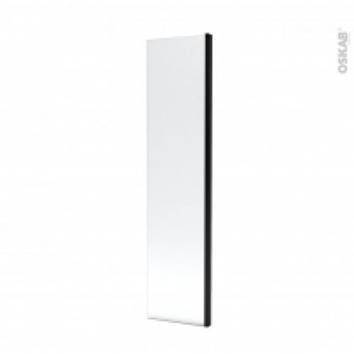 Volet Paroi De Douche A L Italienne 40 Cm Verre Transparent 6 Mm Profiles Noirs Atlas 2