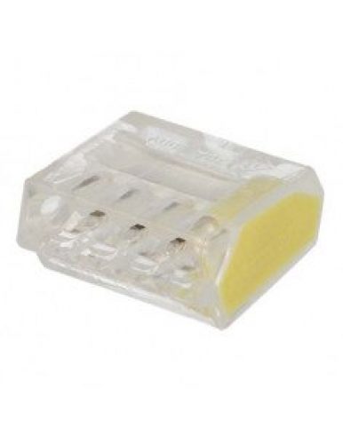 WAGO – 100 connecteurs WAGO 4 entrées (jaune) – 273-244