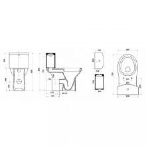 WC complet réservoir bas Accessible