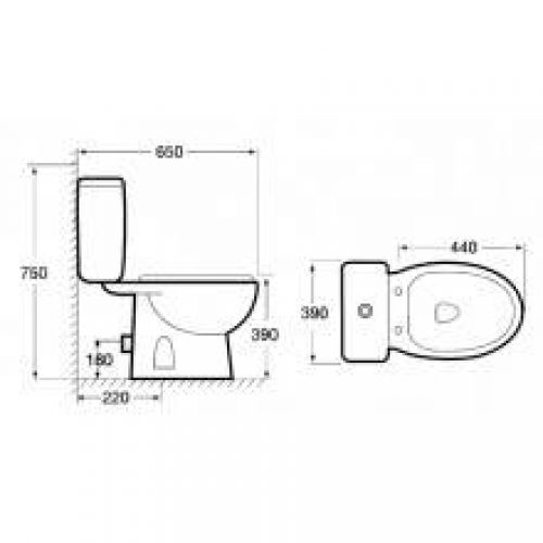 WC Idéal réservoir bas