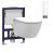 WC lavant BERNSTEIN PRO+1104 offre spéciale pack économique 27 et bâti-support G3005 et plaque de déclenchement