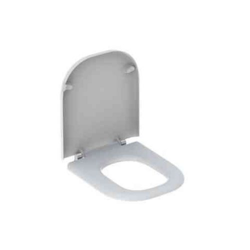 WC PMR Geberit Renova Comfort Abattant Antibactérien 470x402x55mm Blanc