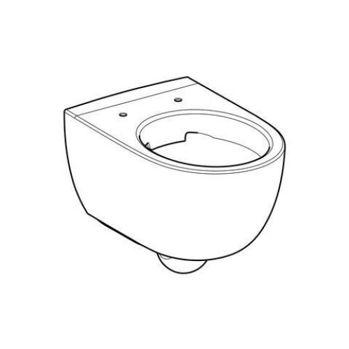 WC Suspendu Geberit Renova Comfort Sans Bride Fond Creux 350x370x550mm Blanc