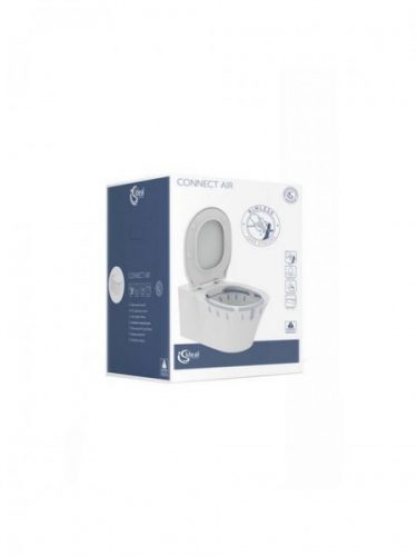 WC Suspendu Ideal Standard CONNECT AIR Blanc Sans Bride Abattant Soft Close K819501