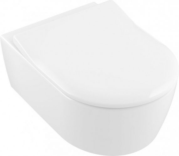 WC Suspendu Villeroy et Boch Avento Blanc Sans Bride Abattant Soft Close Quick Release