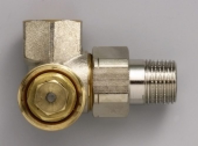 Zehnder – Le corps de vanne AV6 XA M30x1,5 1/2  »  » nez droit de forme, nickelé  »